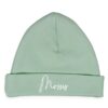 Babymutsje stonegreen