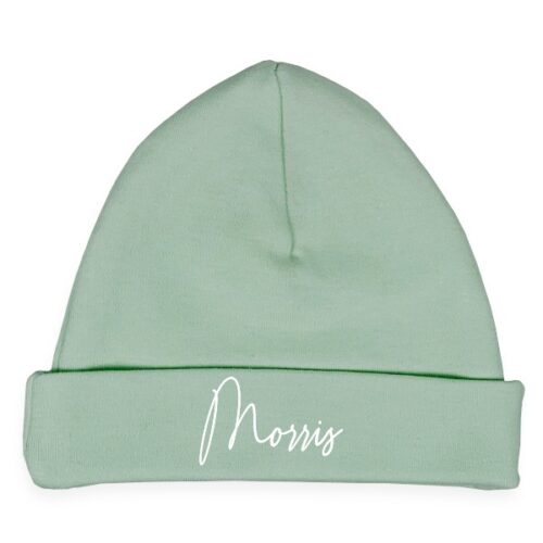 Babymutsje stonegreen