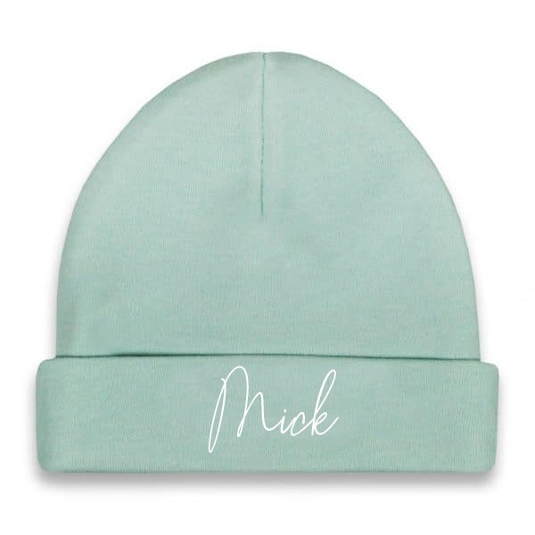 Babymutsje Mint met naam
