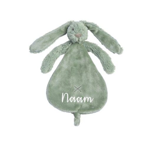 Rabbit Richie Knuffeldoekje met naam