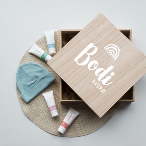 Houten memorybox vierkant met deksel1