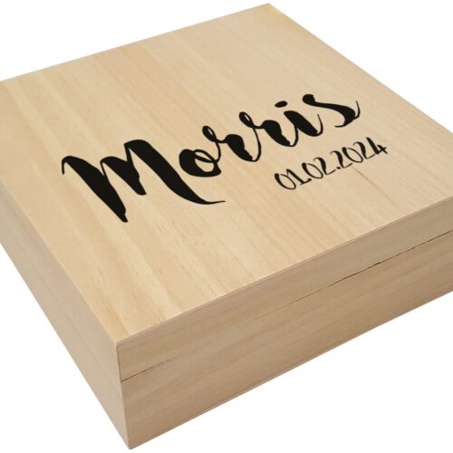 Memorybox Vierkant Groot – met naam
