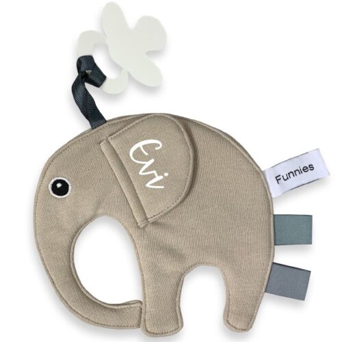 Speendoekje Olifant Cream met Naam